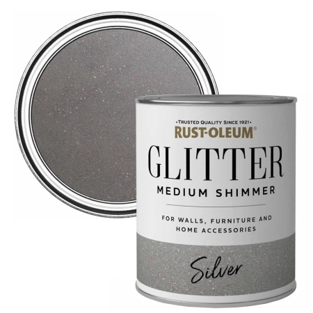 Средно блестяща боя с висока плътност - цвят сребро, 250 ml. - Rust Oleum