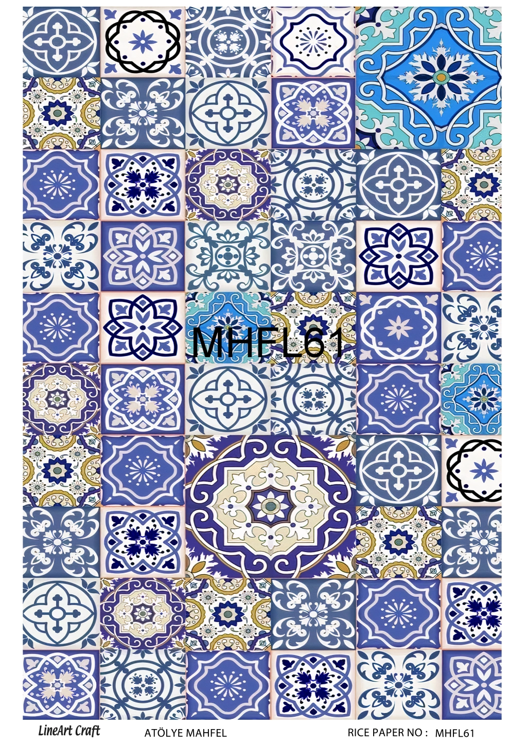 Декупажна хартия LineArt - MHFL61, размер А3