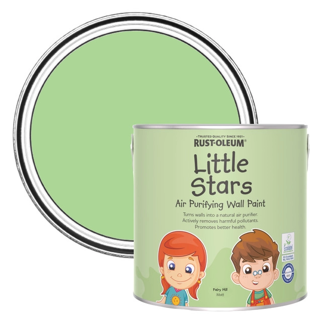 Интериорна боя за детски стаи - цвят Зелен, 2.5 л