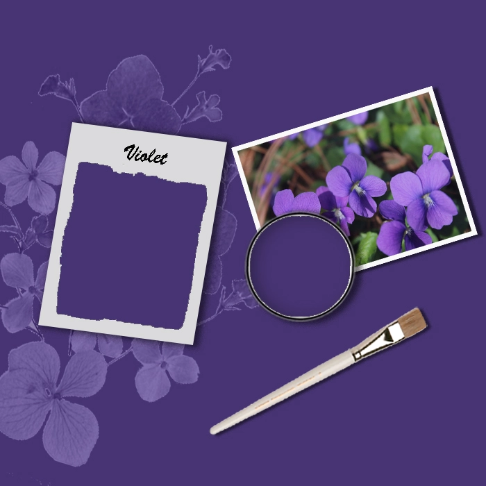 Акрилна боя за мебели, сатен - цвят Виолетов - 375 ml