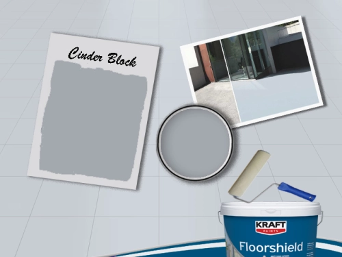 Полиуретанова акрилна боя за подове и плочки, цвят Cinder Block, 750 ml
