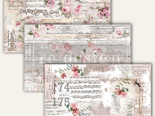 Декупажна тишу хартия ReDesign – Shabby Chic –  3 броя х 48,25 cm x 76,20 cm