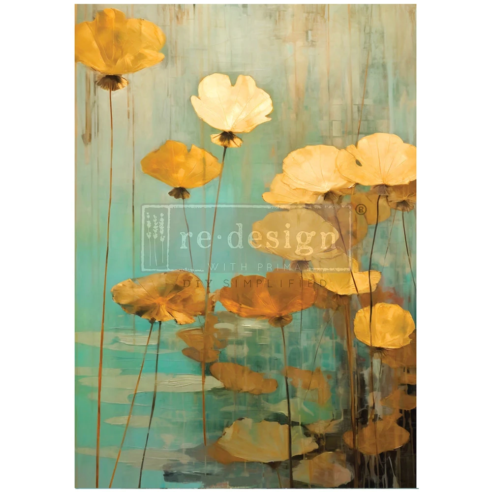 Декупажна тишу хартия ReDesign – Eternal Lotus –  59.40 cm x 84.10 cm