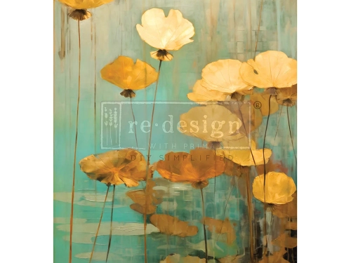 Декупажна тишу хартия ReDesign – Eternal Lotus –  59.40 cm x 84.10 cm