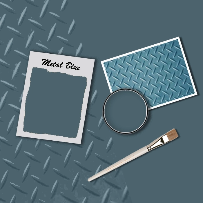 Тебеширена боя със сатенено покритие - цвят Металическо син - 750 мл